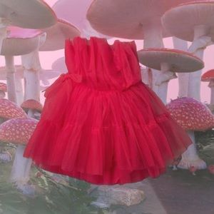 Neon Pink Tulle Dress♥︎